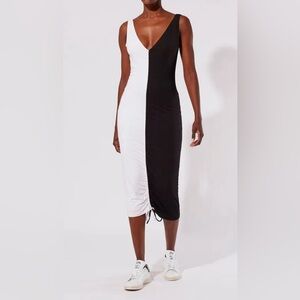 Solid & Striped Black and White Dress Small